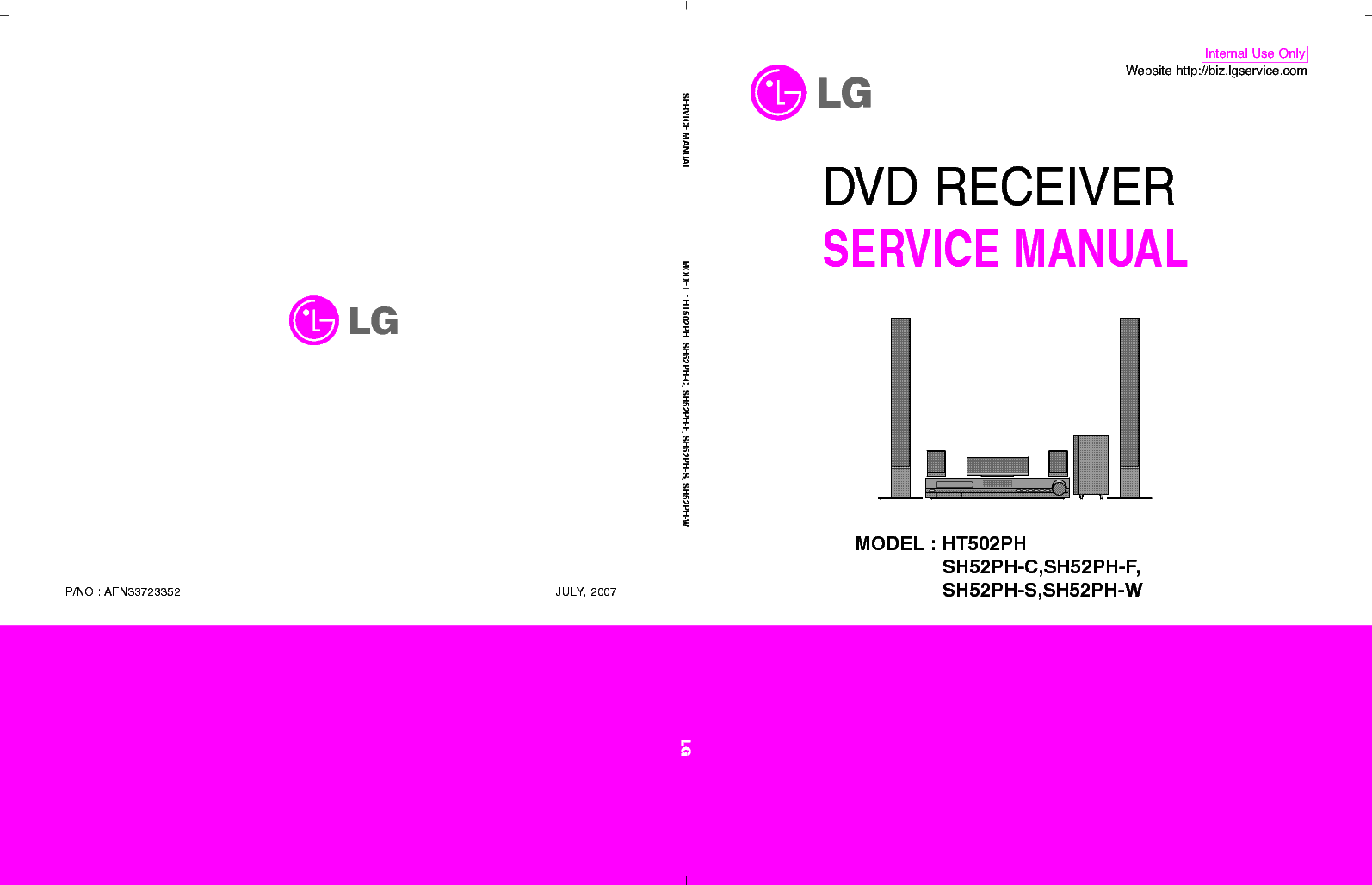 LG HT502PH SM service manual