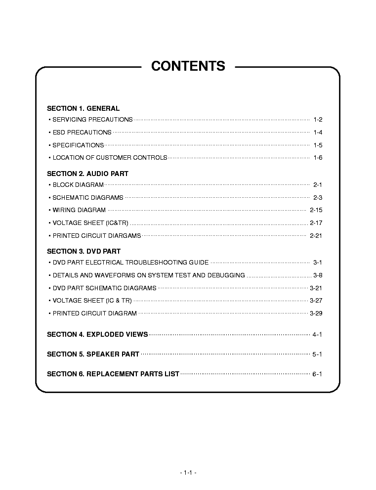LG LH-D6530 SM service manual