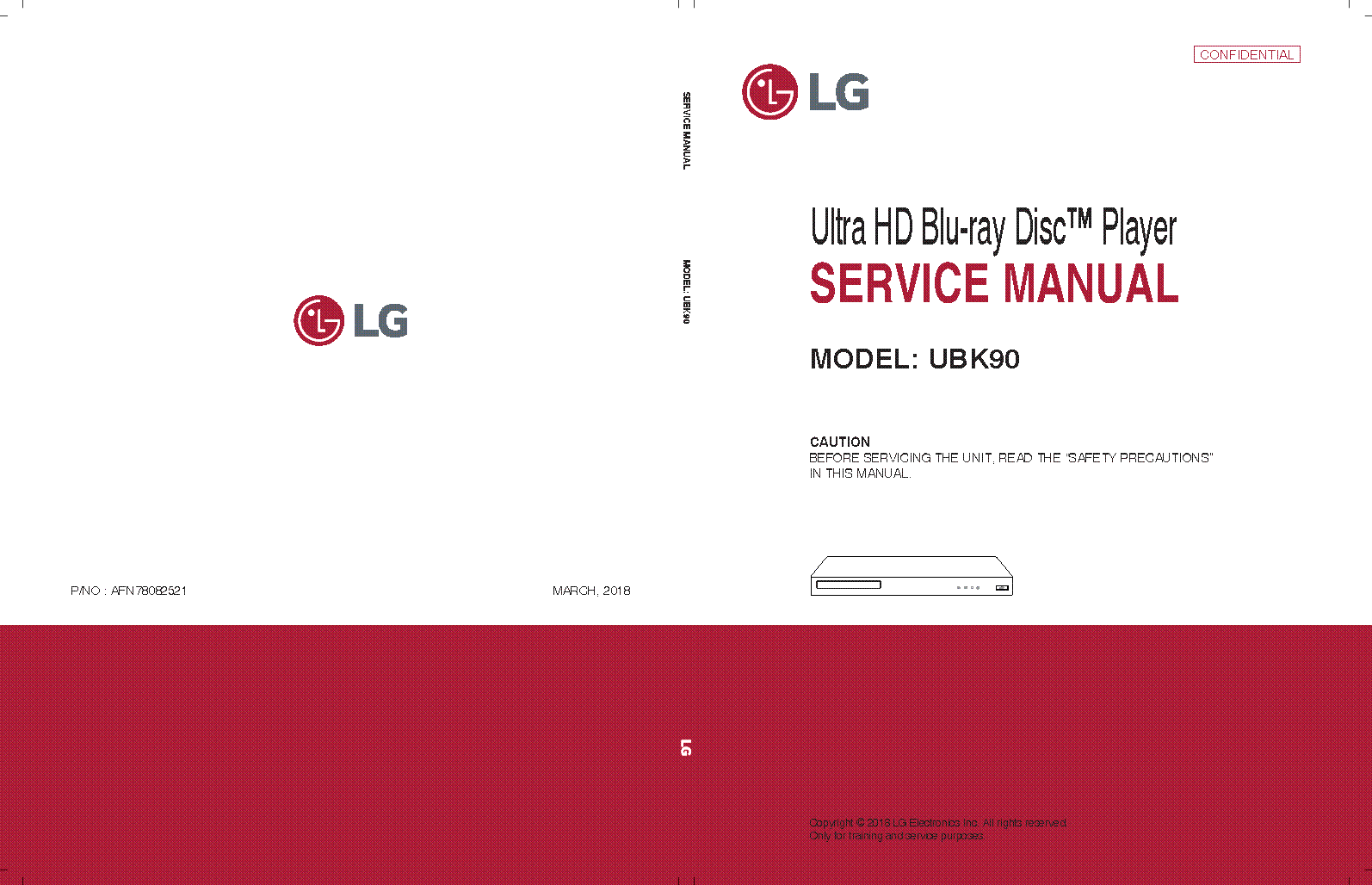 LG Ultra HD Blu-ray Disc Player Owner's Manual