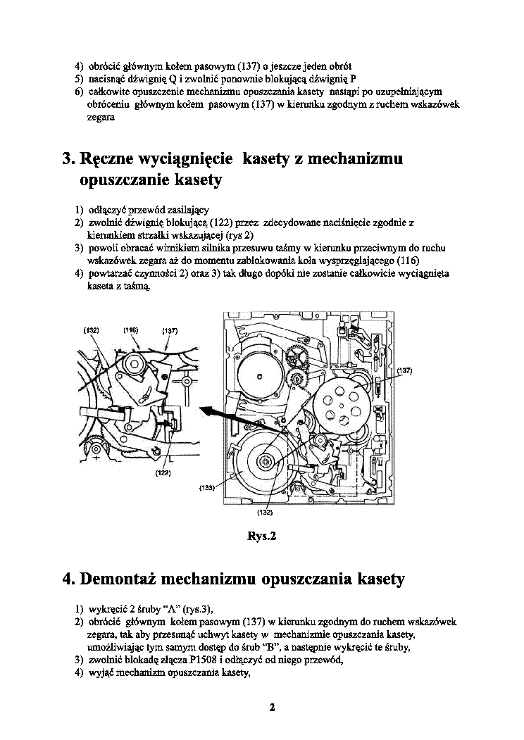 PANASONIC GG II MECHANISM service manual (2nd page)