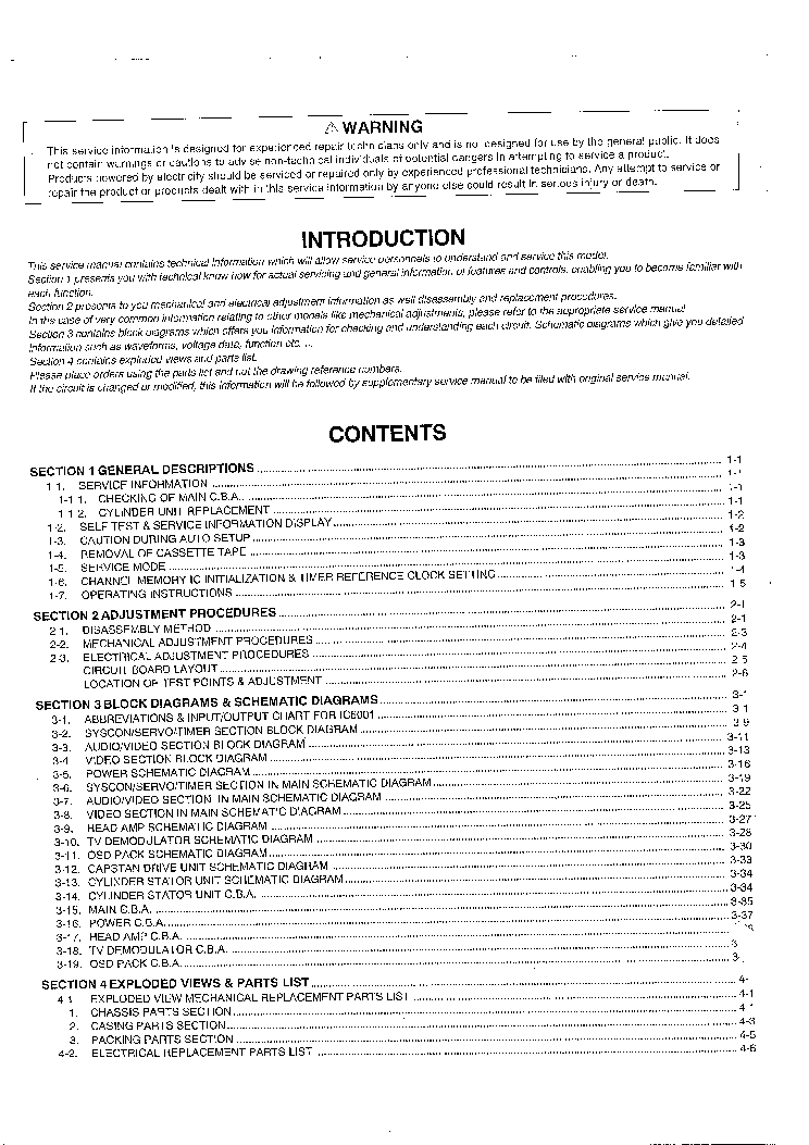 PANASONIC NV-SD280EG SM service manual (2nd page)
