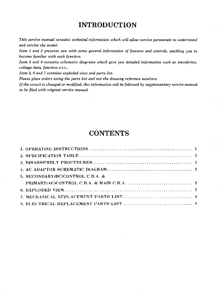 PANASONIC VSK0305 SM service manual (2nd page)