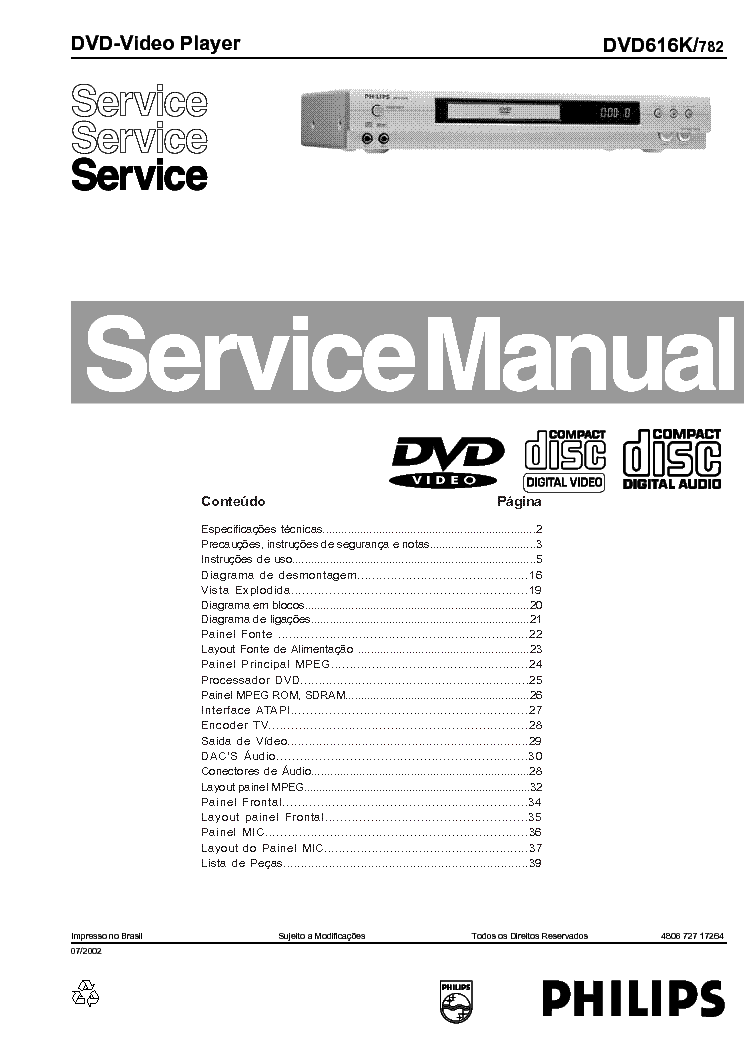 PHILIPS 616K-782 service manual