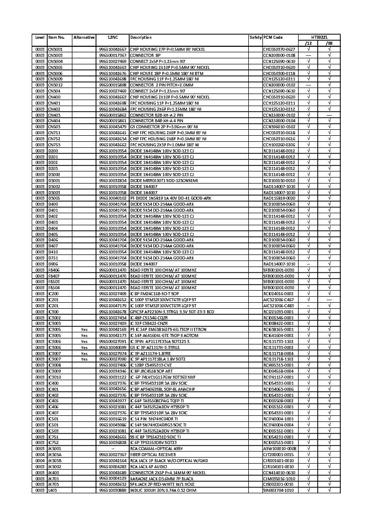 PHILIPS HTS9221 12 98 WK1145 V1.3 RL PARTS Service Manual download ...