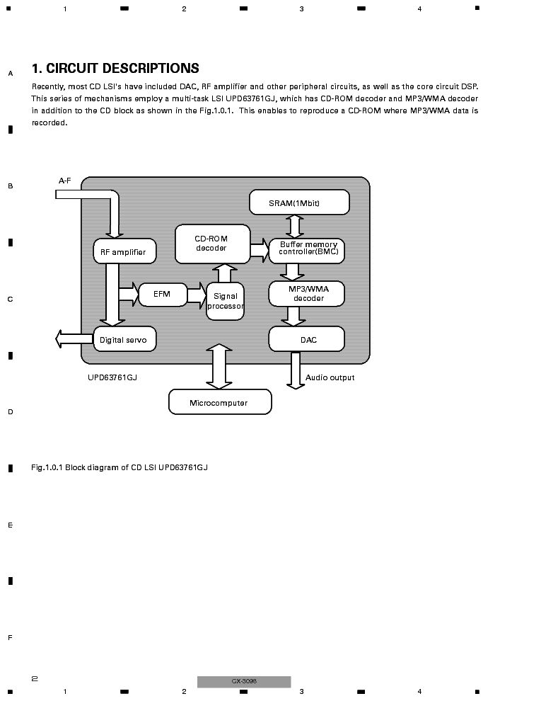 PIONEER CX-3098 CD MECHANISM CRT3179 SM service manual (2nd page)