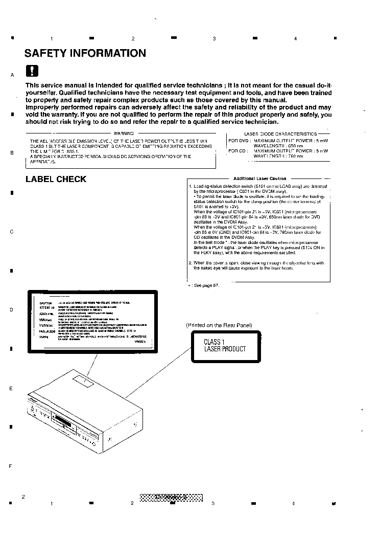 PIONEER DV989AVIS service manual (2nd page)