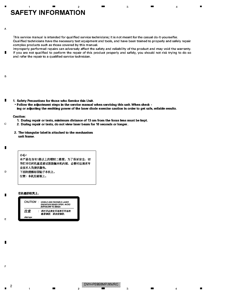 PIONEER DVH-P5950MP CRT3932 service manual (2nd page)