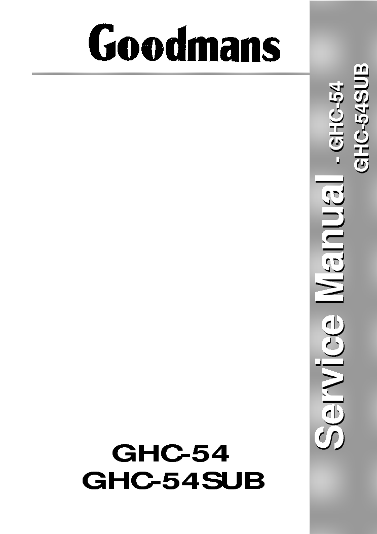 ROADSTAR GHC-54 Service Manual download, schematics, eeprom, repair