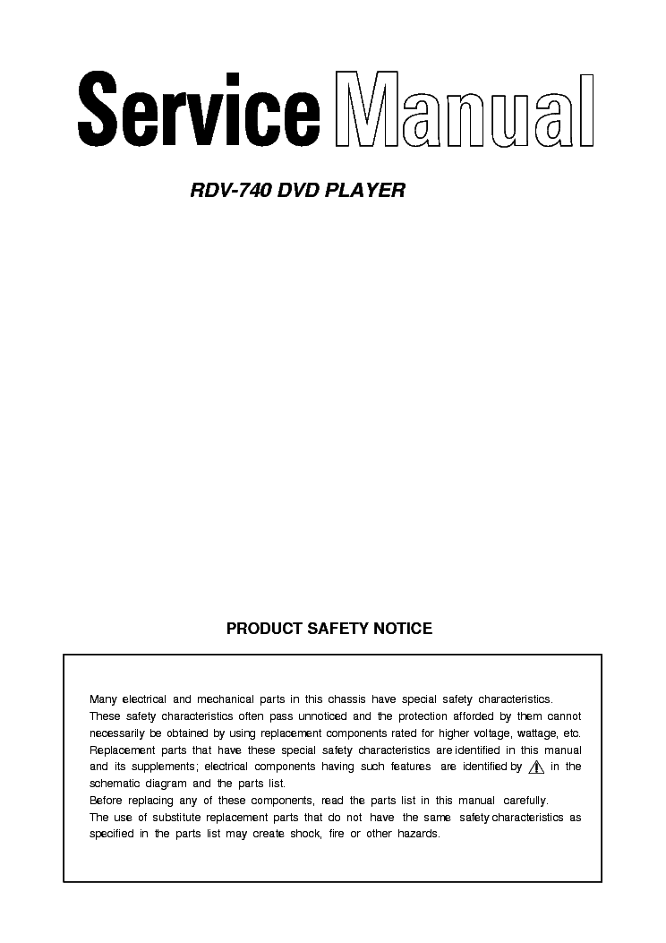 ROLSEN RDV-740 SM service manual