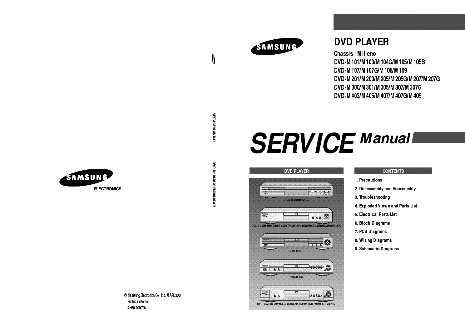 SAMSUNG DVD-M101 service manual