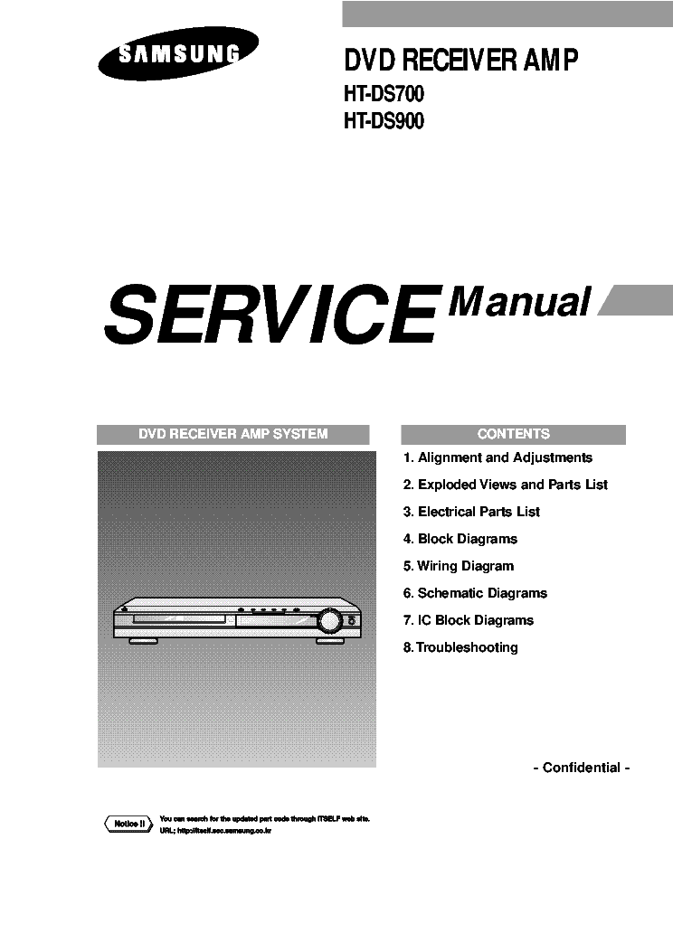 SAMSUNG HT-DS700 HT-DS900 SM service manual