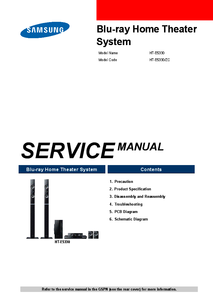 SAMSUNG HT-E5330-ZC service manual