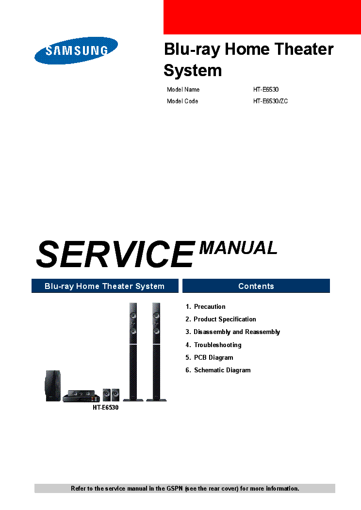 SAMSUNG HT-E6530-ZC service manual
