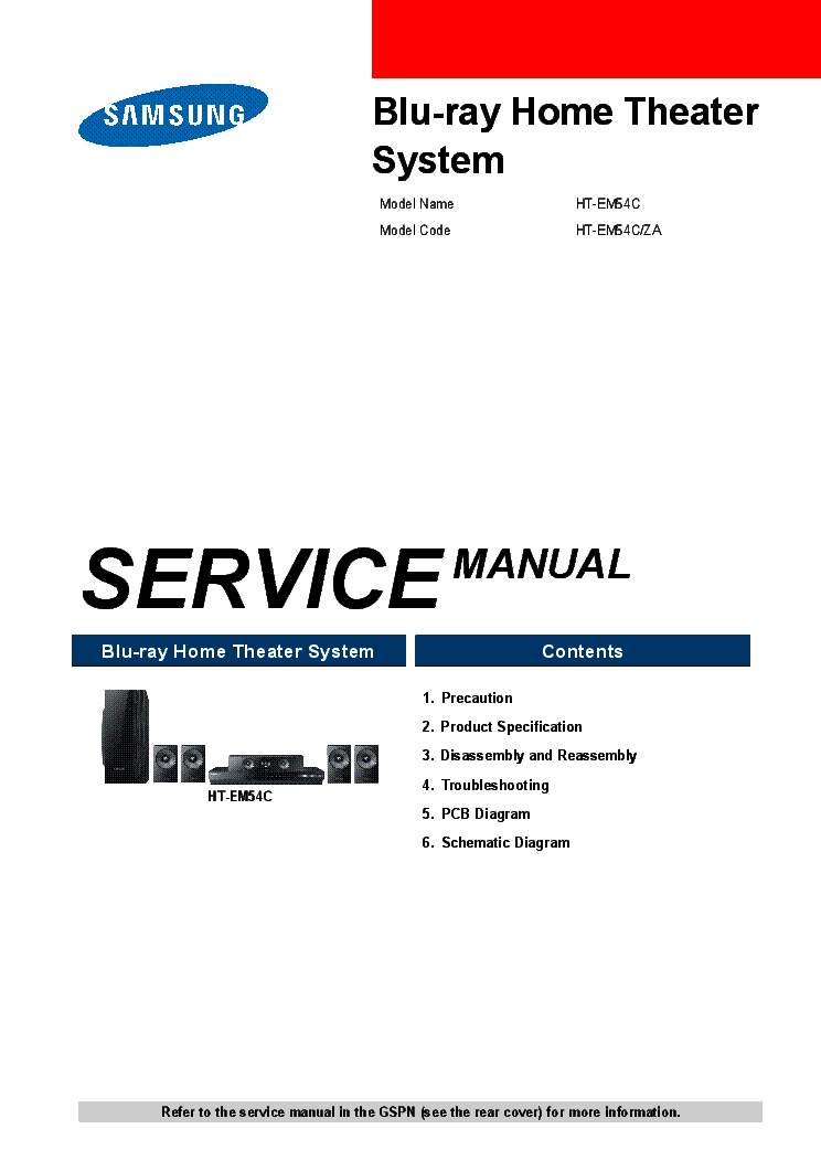 SAMSUNG HT-EM54C-ZA service manual