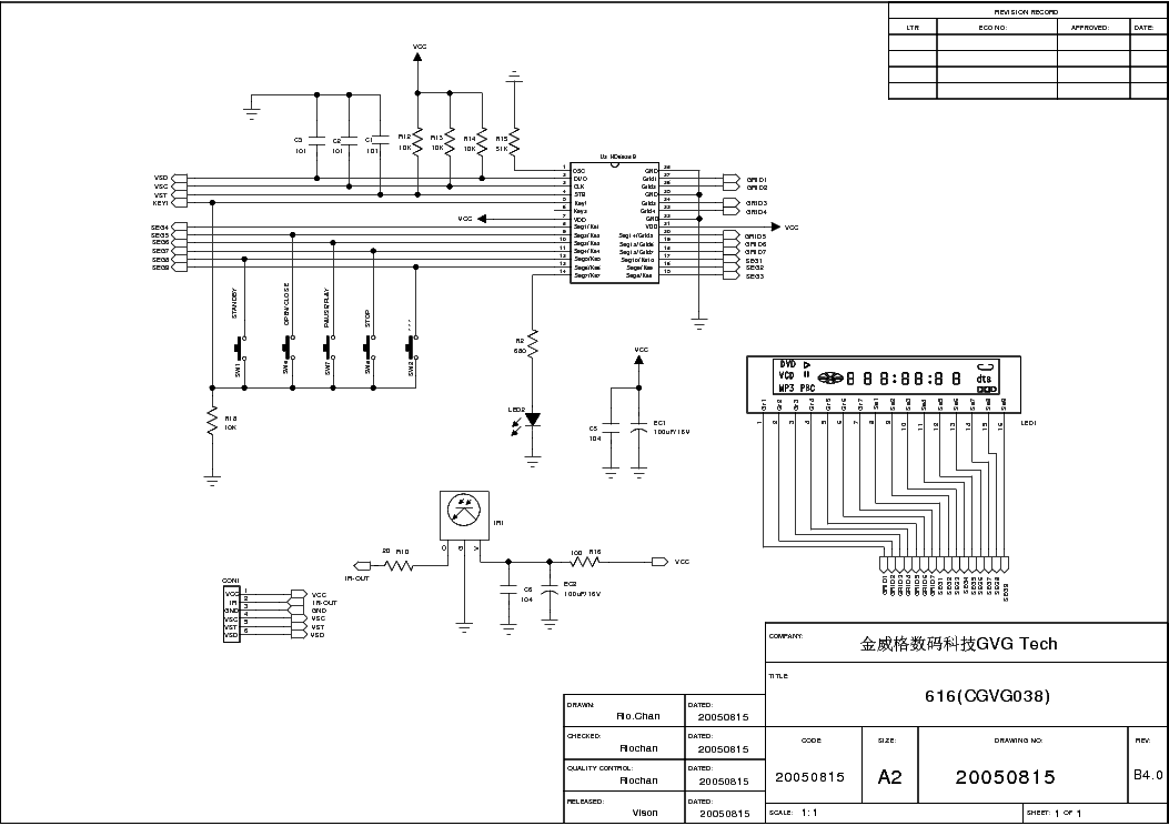 SANYO DVD9106 SCH service manual