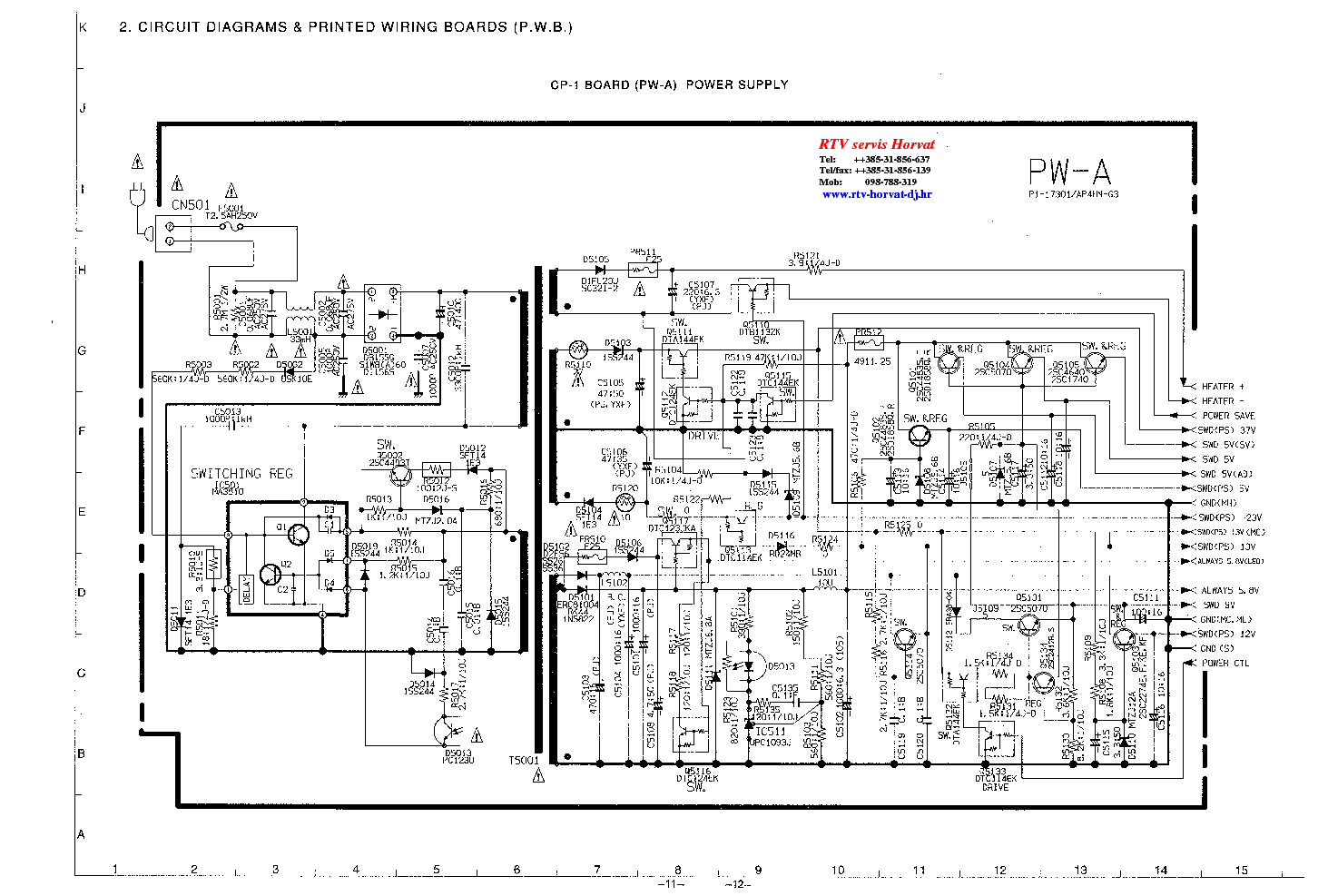 SANYO VHR-278 SCH service manual