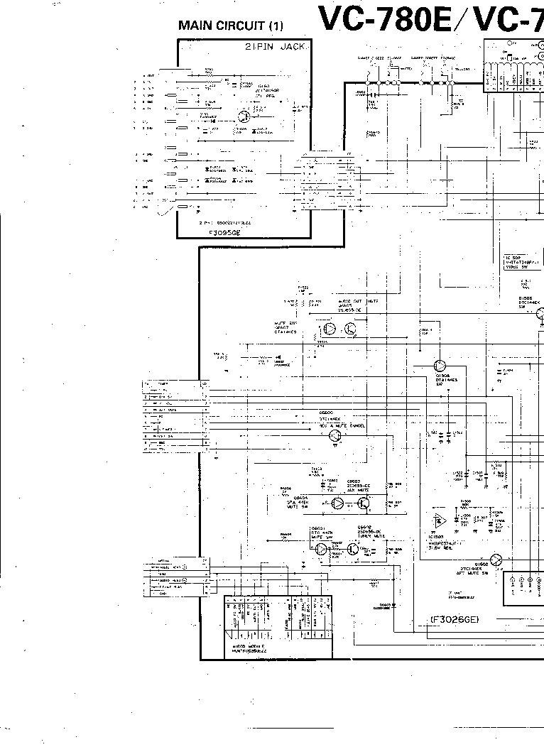 SHARP VC-780E VC-790ET VCR SCH Service Manual download, schematics ...