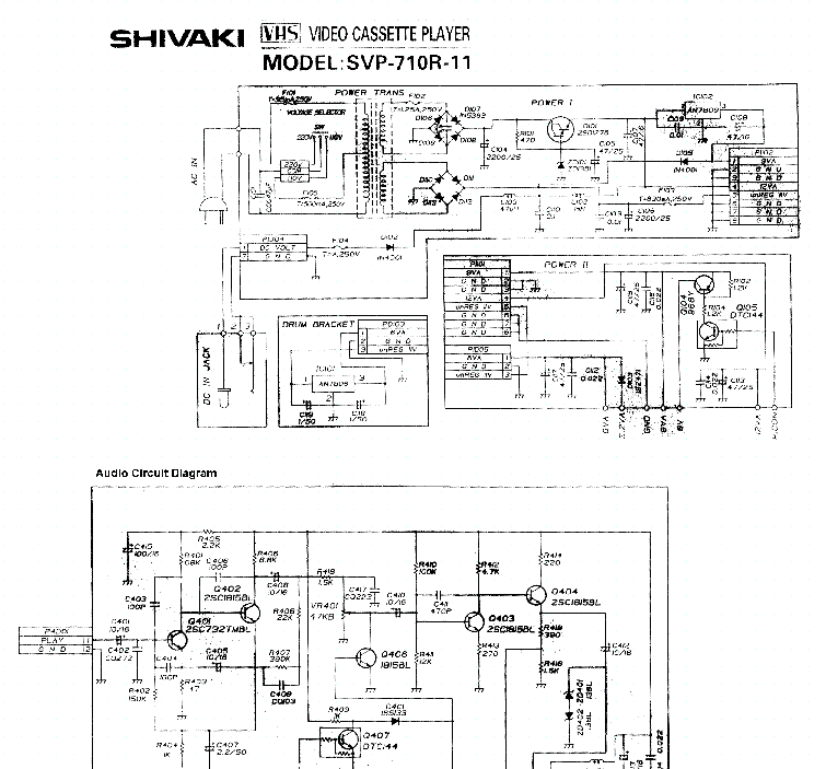 Shivaki stv 2179 схема