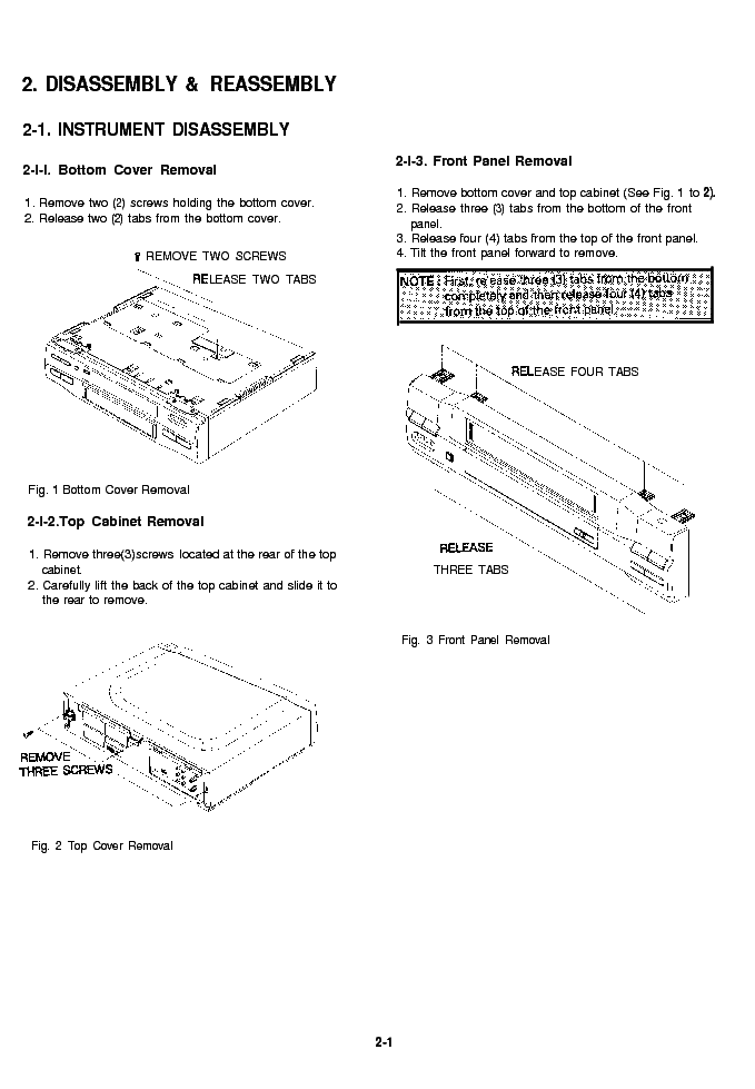 TOSHIBA M-45 M6XX SERIES VCR service manual (2nd page)
