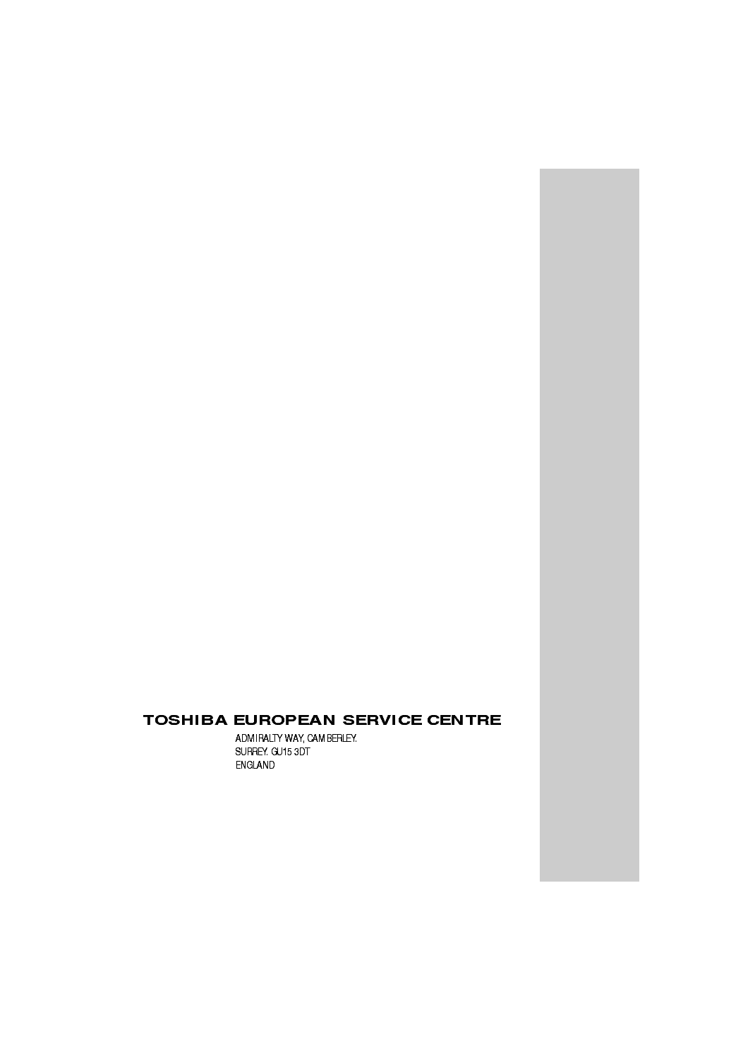 TOSHIBA V-753UK TSB SM service manual (2nd page)
