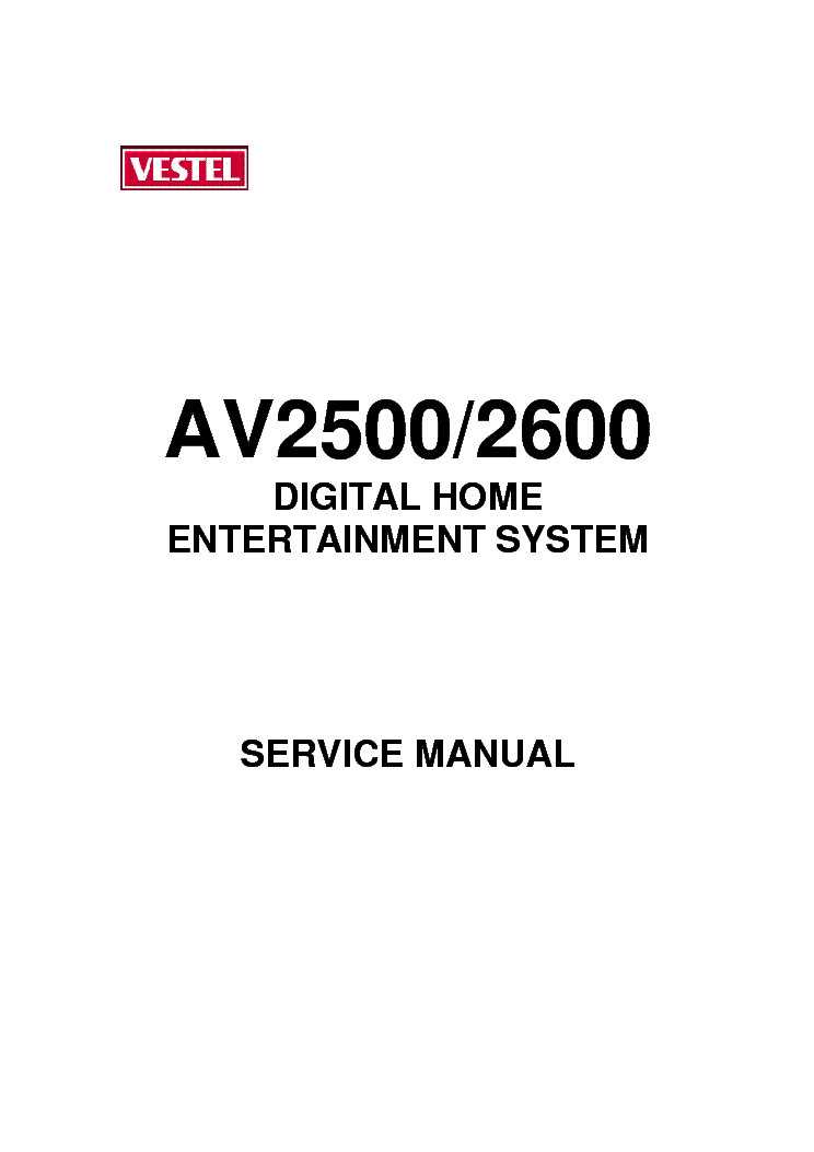 VESTEL AV2500 AV2600 ORION HT333SLV SM service manual