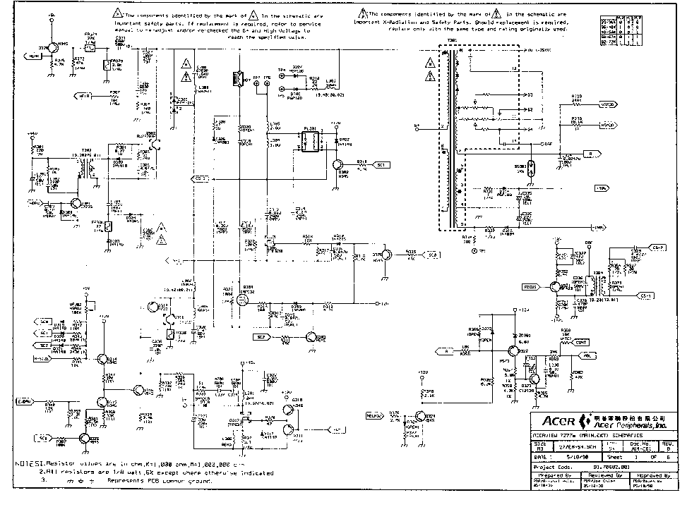Acer al1917 схема
