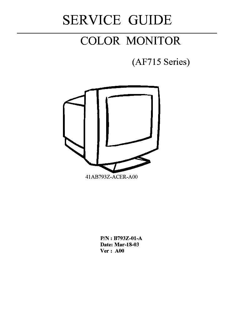 ACER AF715 service manual