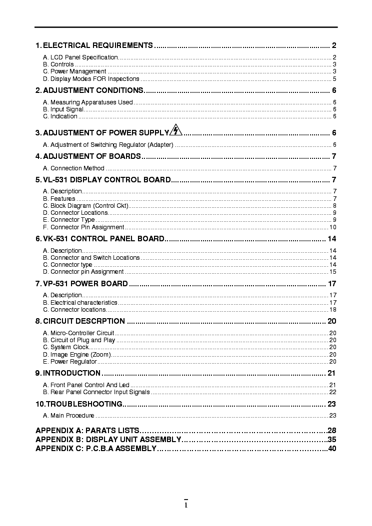 ACER AL501 service manual