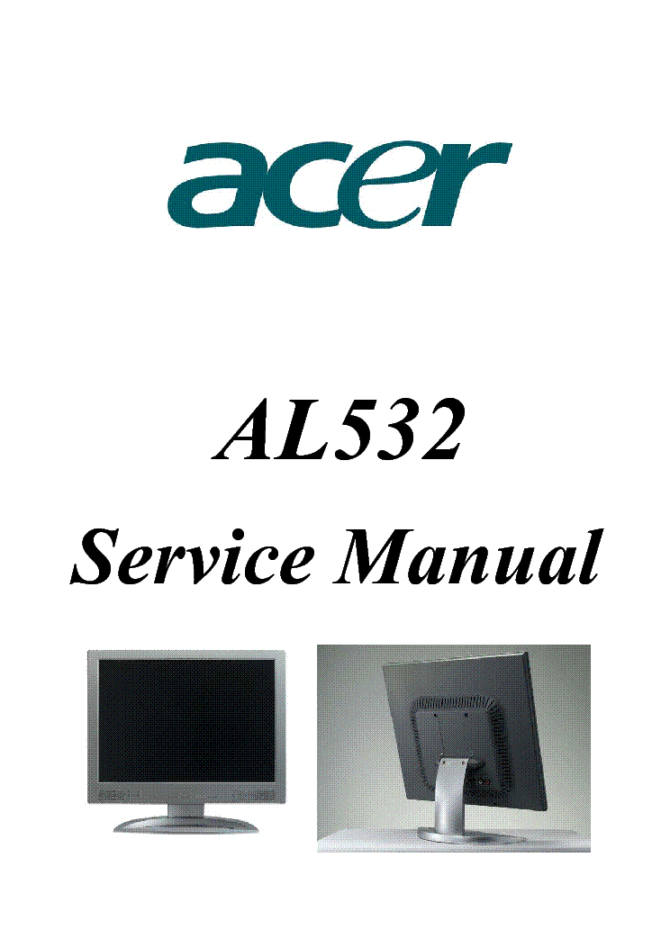 Курсовая работа по теме Технология ремонта монитора ACER AL532