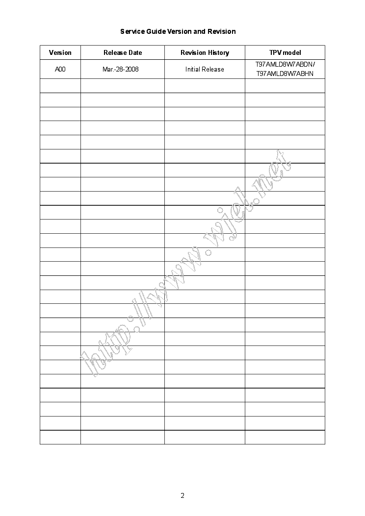 ACER B193W 132 LCD MONITOR 2008 SM Service Manual download, schematics ...