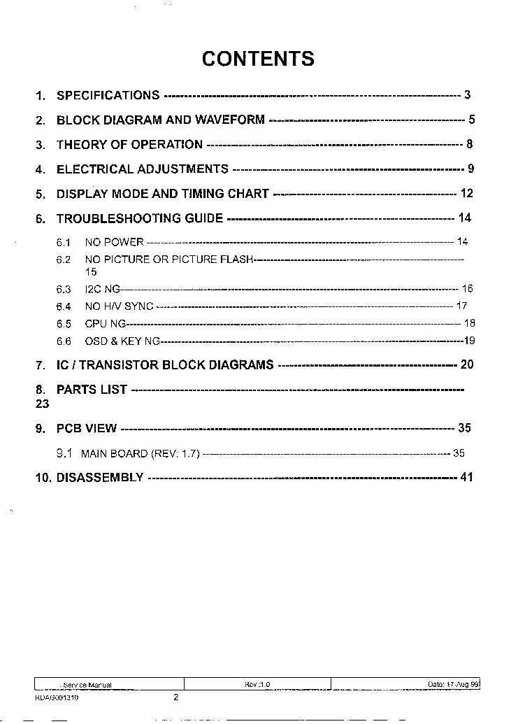BELINEA 101530 service manual