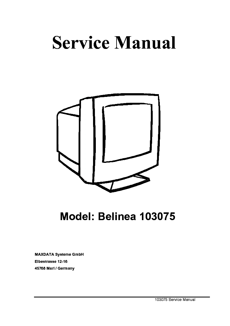 BELINEA 103075 service manual