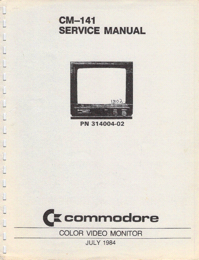 COMMODORE CM-141 Service Manual download, schematics, eeprom, repair Sns-Brigh10