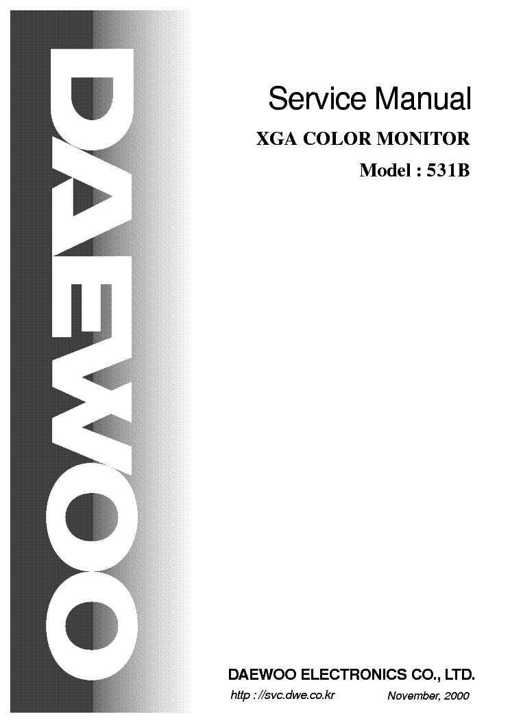 DAEWOO 531B SM service manual