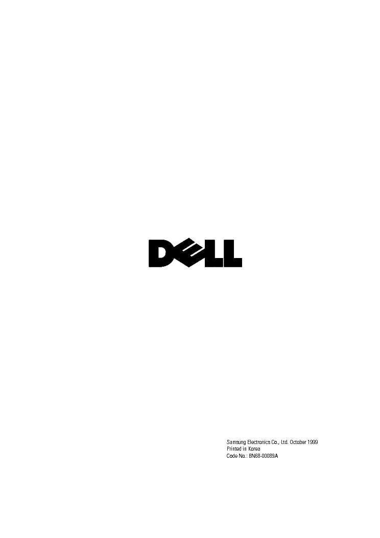 DELL 1700FP service manual (2nd page)