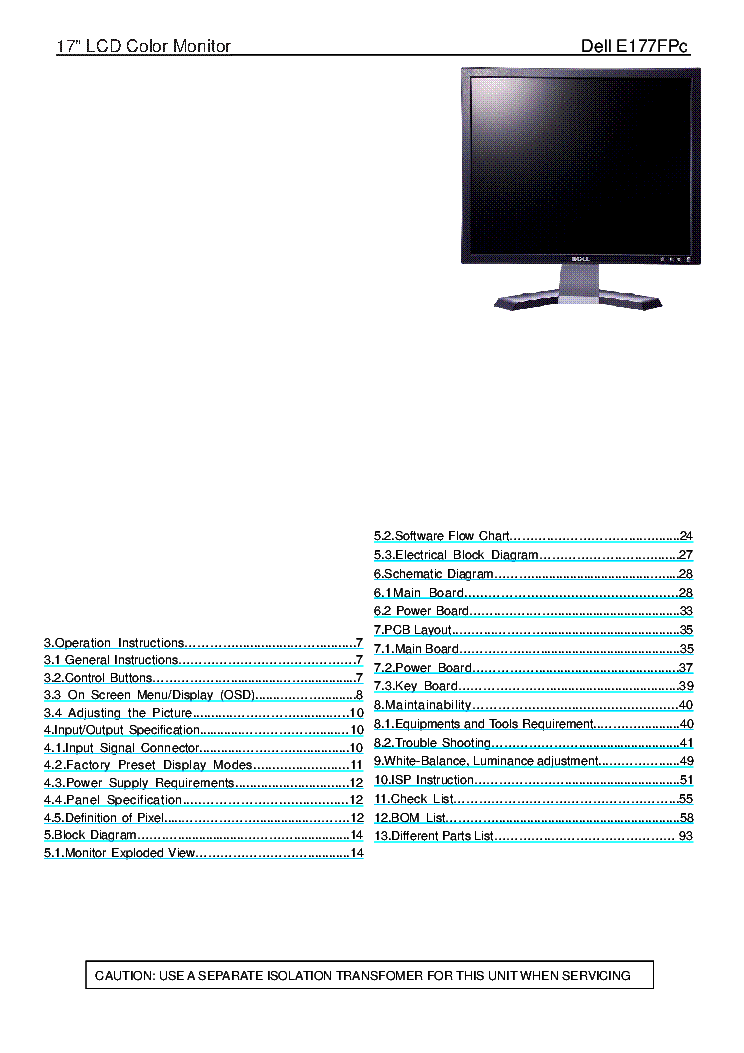 DELL E177FP - 17 pouces - Fiche technique, prix et avis