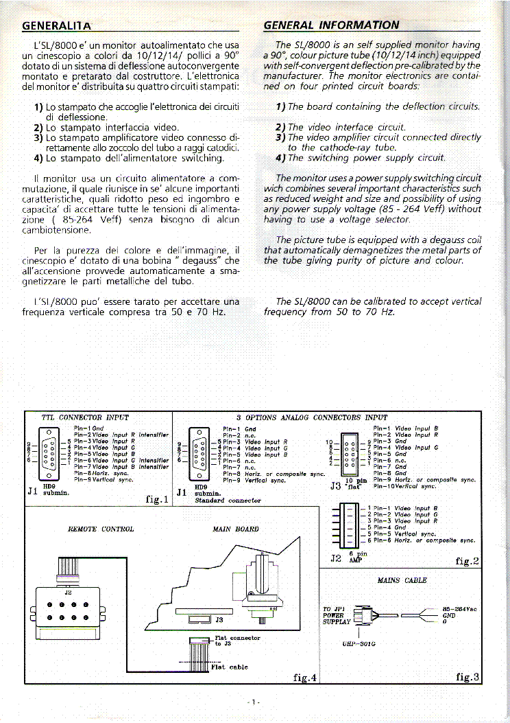 SELTI CGA COLOR MONITOR SERIE SL8000 service manual (2nd page)