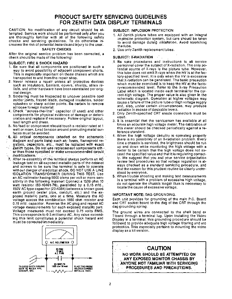 ZENITH RADIO DT1 D12 SERIES DATA DISPLAY TERMINALS 1978 Service Manual