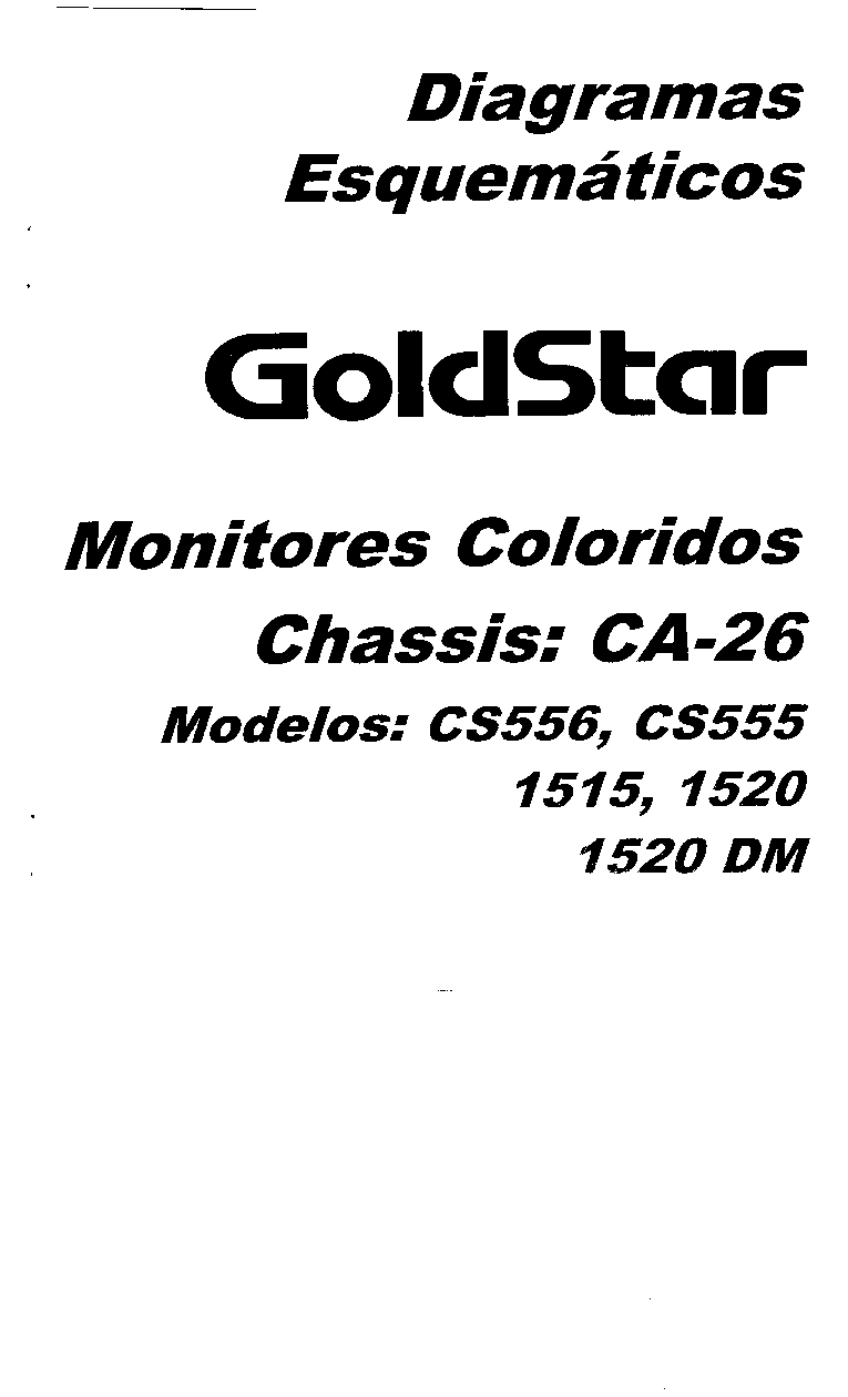 GOLDSTAR-CA26 service manual