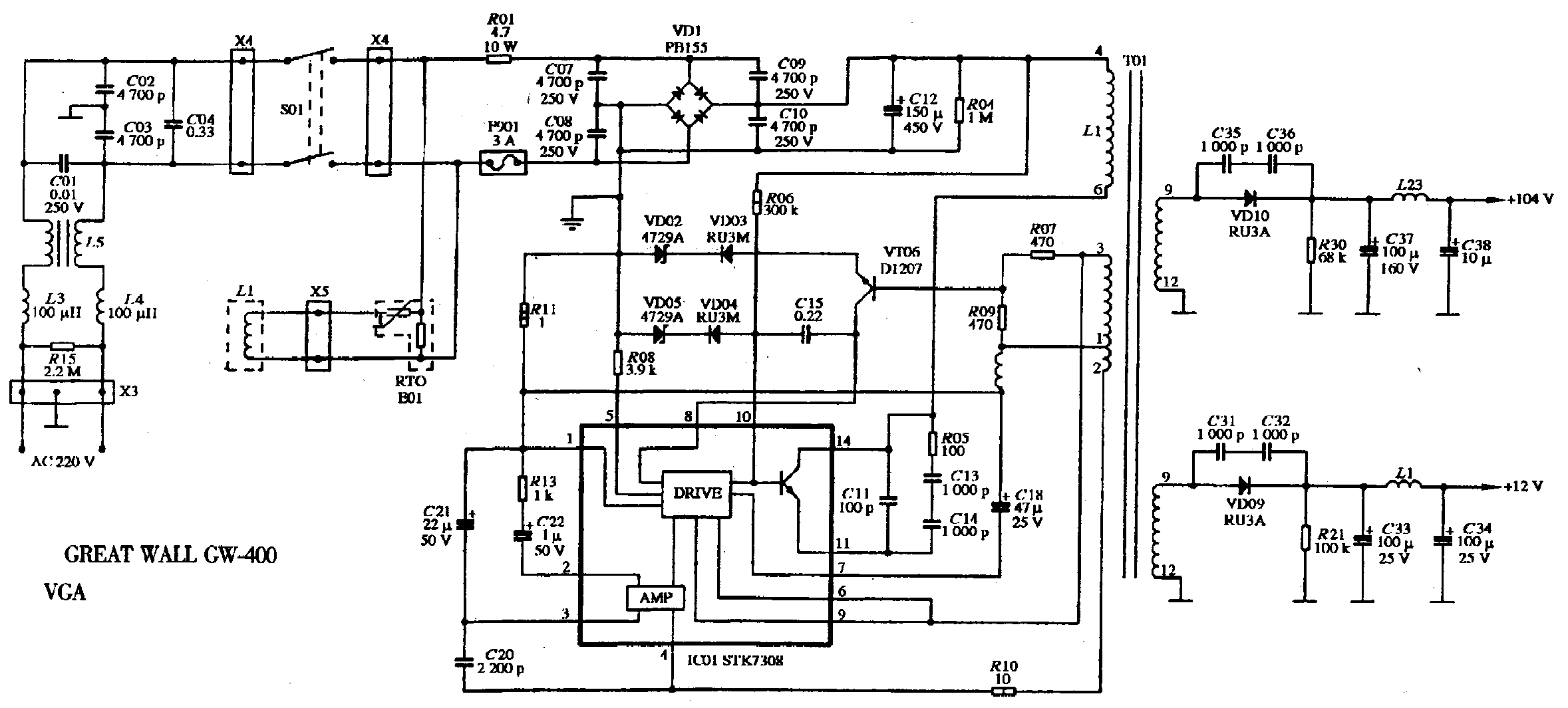 GREATWALL-GW400 Service Manual download, schematics, eeprom, repair ...