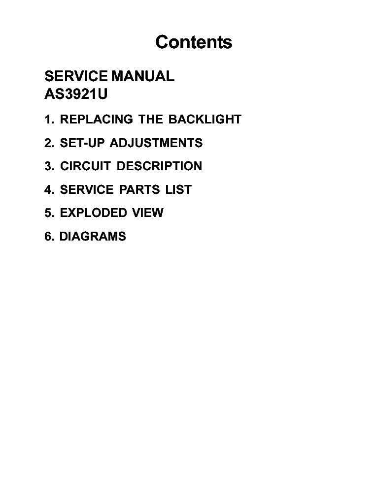 IIYAMA AS3921U SM service manual