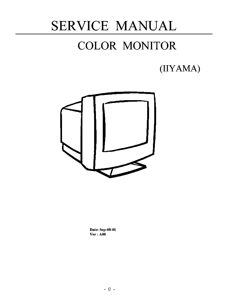 IIYAMA HA F M703UT HM704UT-A791V-1HB service manual