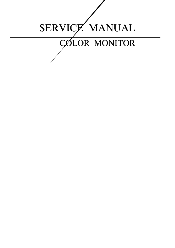 IIYAMA HM704A SM service manual