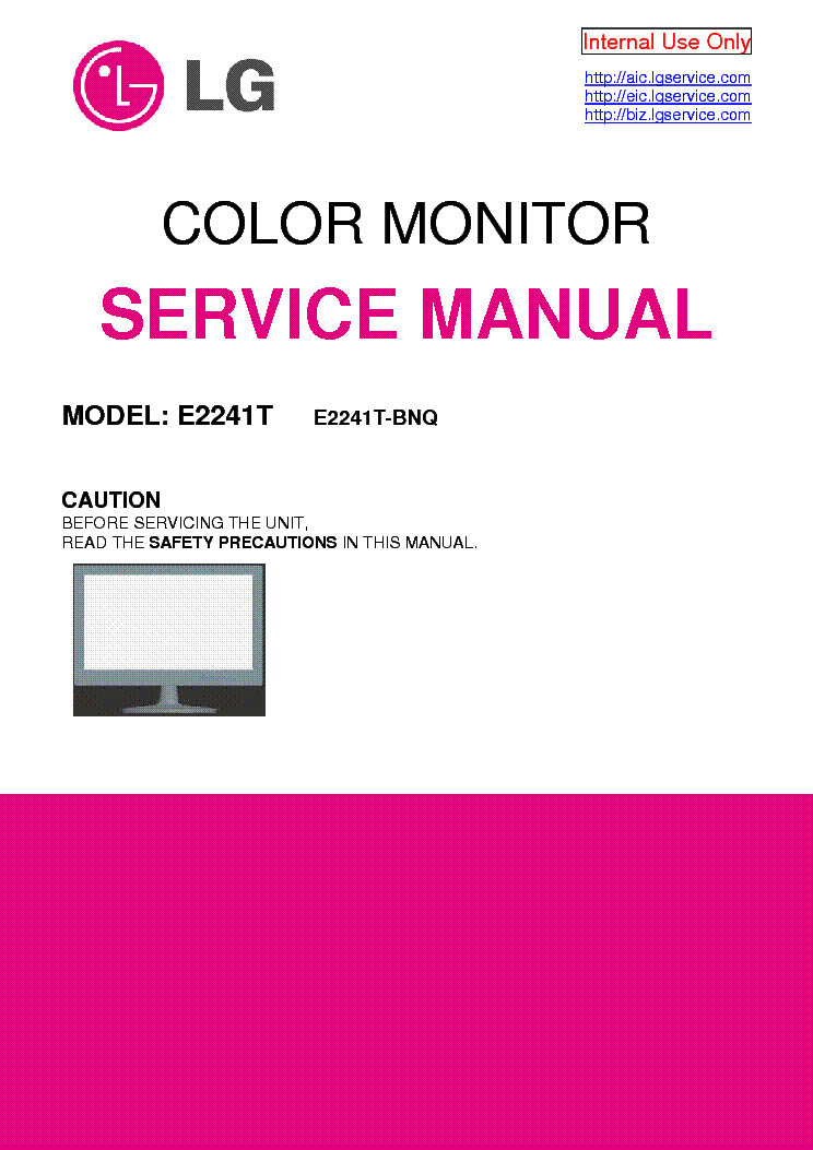 LG E2241T-BNQ service manual