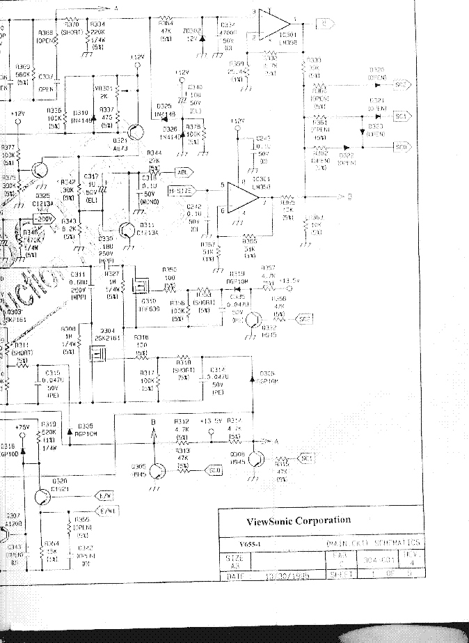 OPTIQUEST V655 Service Manual download, schematics, eeprom, repair info