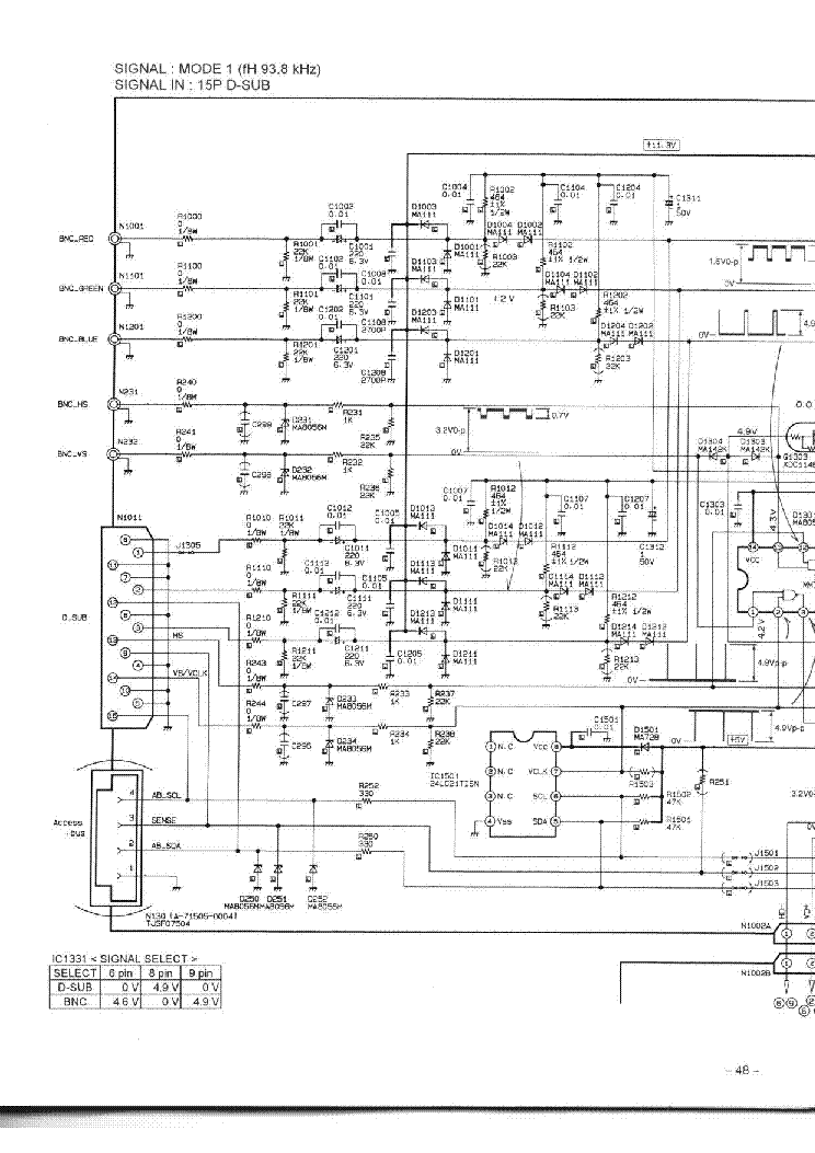 PANASONIC TX-D2162 CHASSIS 21HV8SA service manual