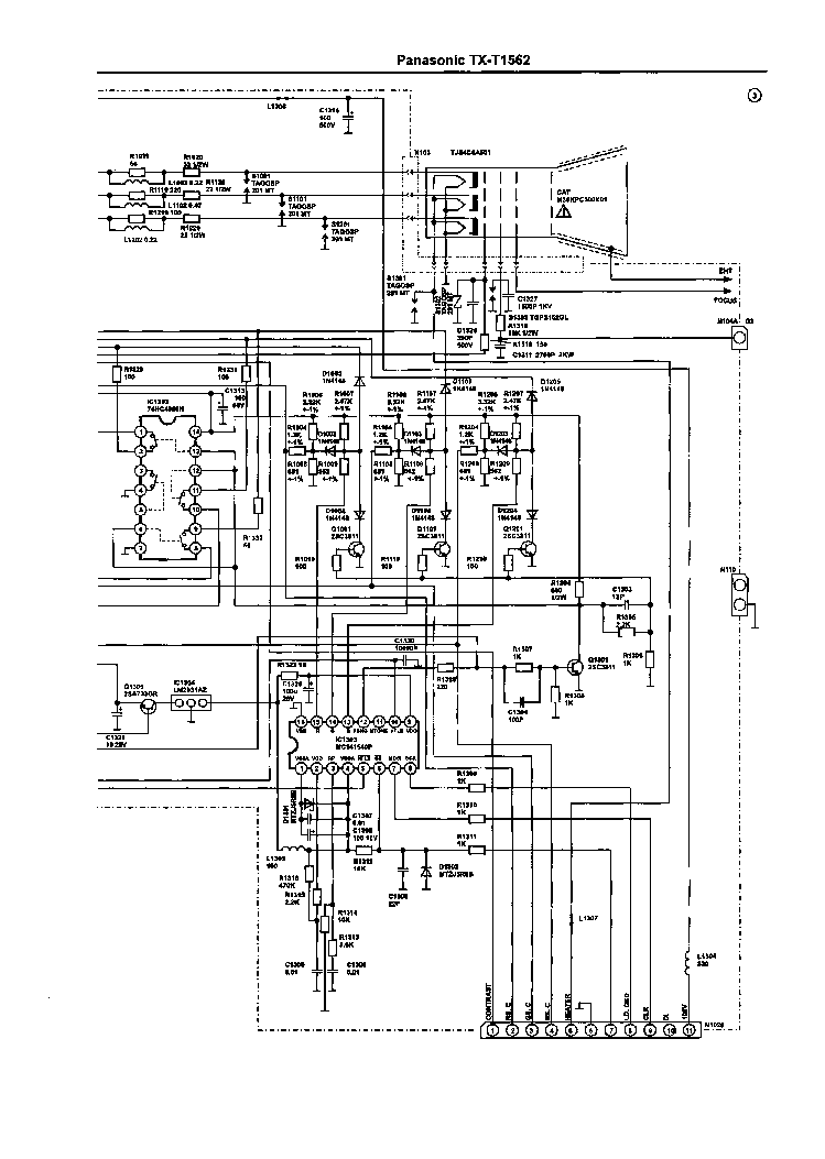 PANASONIC TX T1562 service manual