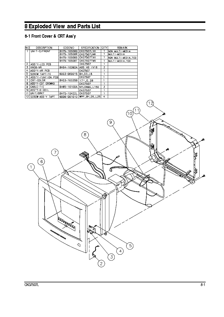 SAMSUNG CKG7507LXX XAC.31001.1.10 service manual