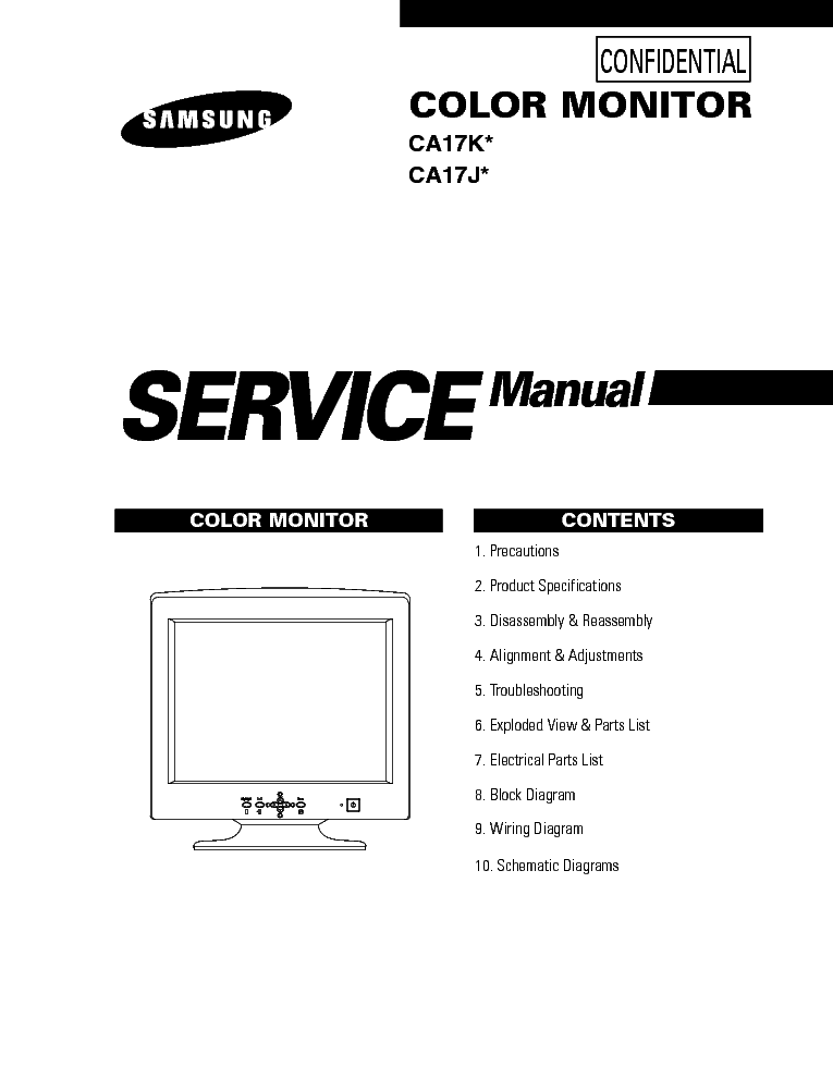 SAMSUNG CA17K J service manual