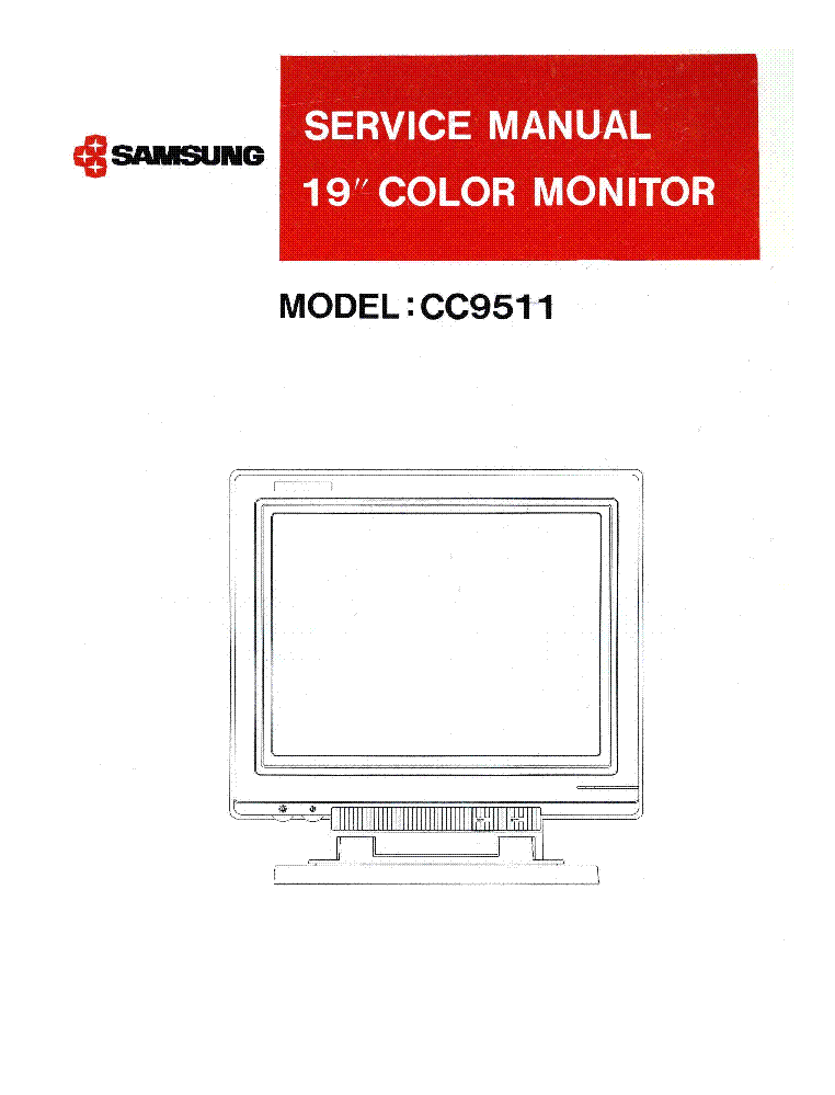 SAMSUNG CC9511 SM service manual